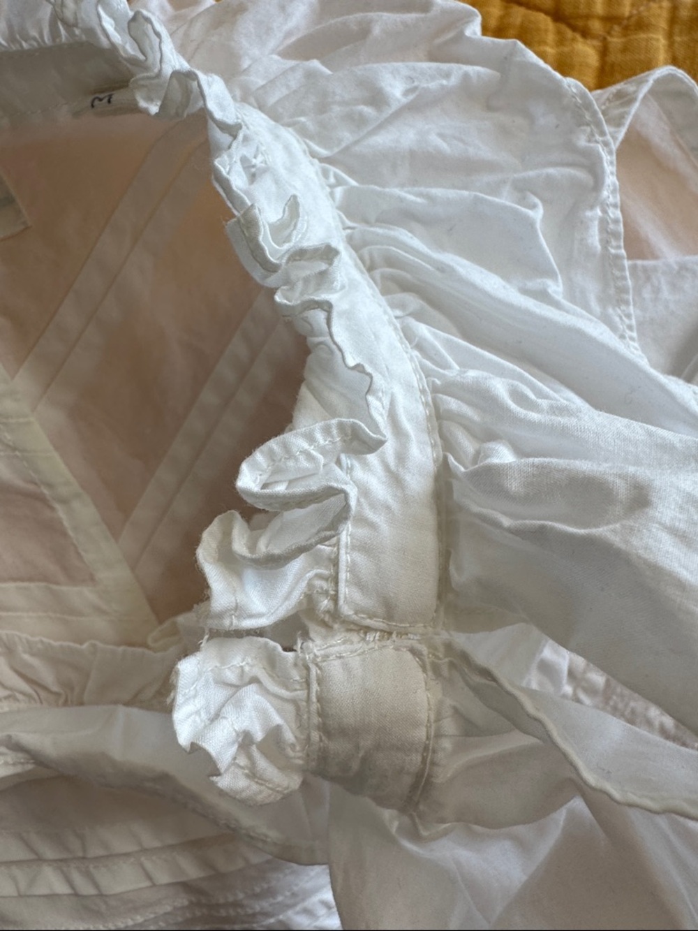 Doen white Ruffle Neck Blouse - Picture 4 of 7